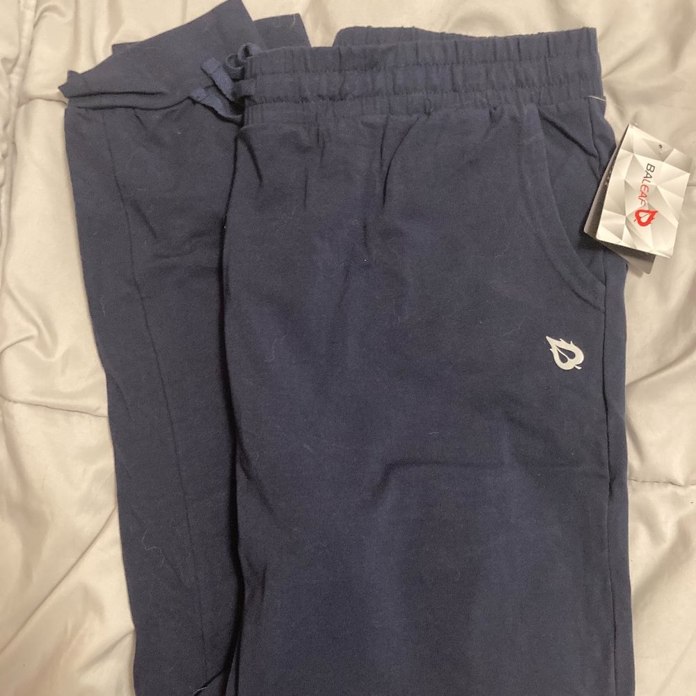 New with tags 3XL Navy Blue BALEAF Women's Sweatpants Joggers Yoga Lounge